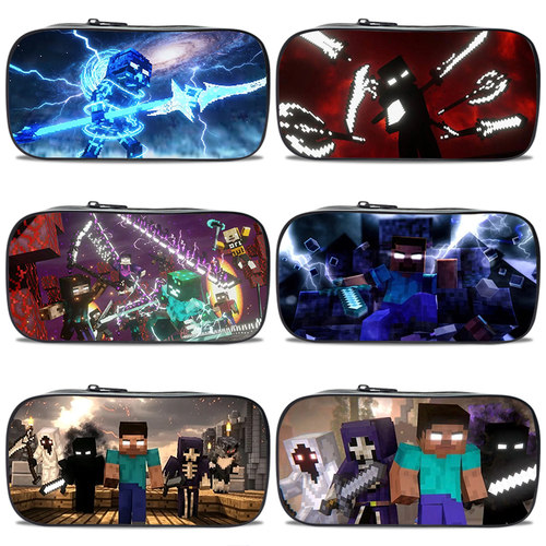 Minecraft我的世界星辉死神笔袋小学生铅笔文具盒初中生笔袋男孩2026儿童大容量多功能文具袋him实体303笔盒