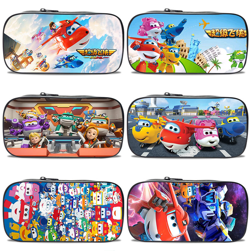 动漫周边小学生大容量笔袋超级飞侠变身文具盒一年级铅笔袋幼儿园男女孩儿童用网红ins多功能2025款来图定制