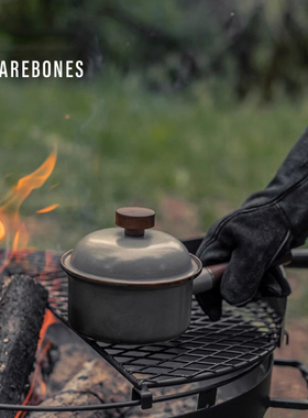 BAREBONES美国北邦户外单柄搪瓷炖煮锅复古工艺简约欧式一体奶锅