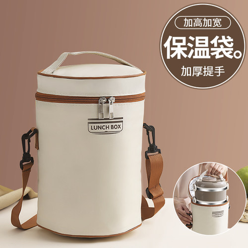 饭盒袋加厚保温手提包圆形铝箔学
