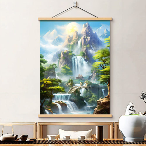 仙家堂口山水画堂挂画