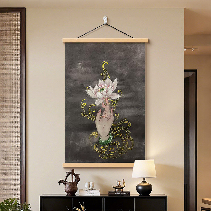 《佛手拈花》宋氏美学茶室装饰画