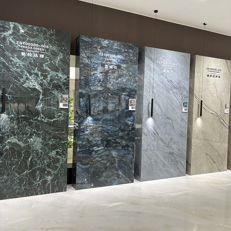 1000x3000x9岩板板材大板亮光客厅电视背景墙沙发背景墙玉石