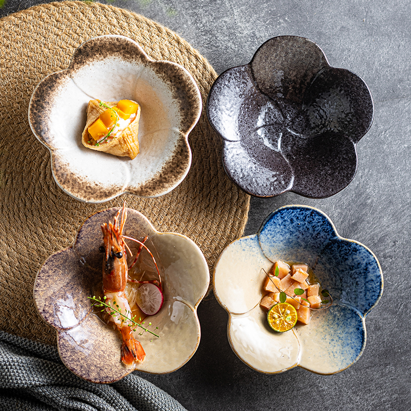 釉下彩汤碗糖水碗陶瓷碗轻奢创意日式面碗家用碗大号米饭碗甜品碗