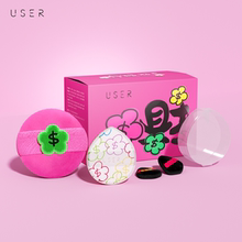 【新品】USER有钱花粉扑套装散粉气垫定妆粉扑BB霜粉底液干湿两用
