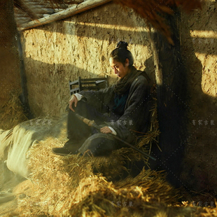 影视汉服唐朝魏晋风破旧棉麻女侠客剑客服沙漠影楼侠女古装演出服