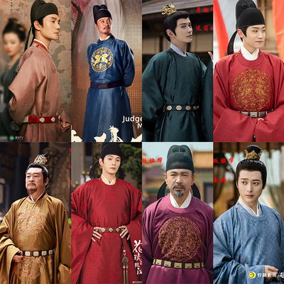 唐朝圆领袍影视古装少爷公子男士汉服王爷大臣朝服书生侍卫演出服