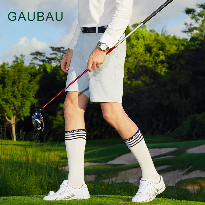 GAUBAU/戈宝红麻袜子高尔夫