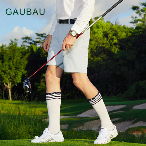 GAUBAU/戈宝红麻袜子高尔夫