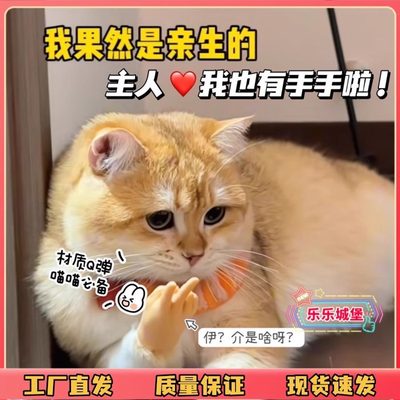 猫咪手套人手套剪刀手恶搞猫咪戴的爪子橡胶搞笑手指套比耶硅胶