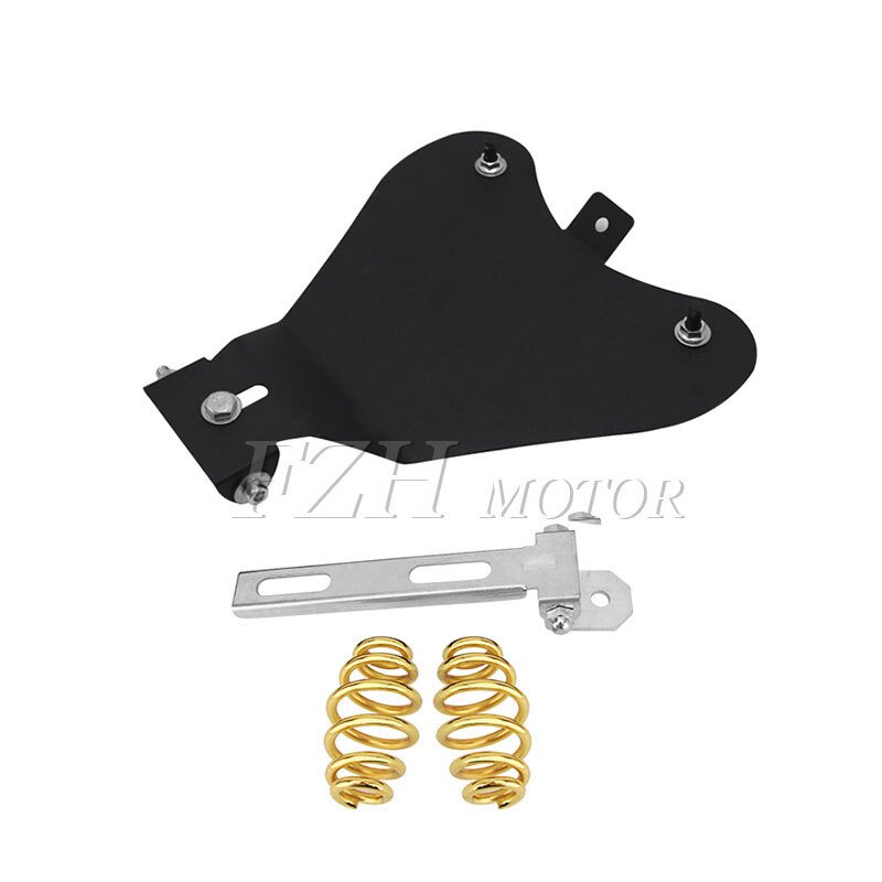 摩托车配件改装复古坐垫底板圆形弹簧支架零件组装金属单座
