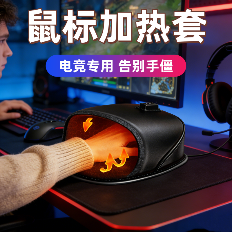 鼠标加热套USB接口加热鼠标垫办公室护腕保暖覆盖罩冬保暖打游戏,3C数码配件,USB暖手鼠标垫,淘宝优惠券,粉丝福利购,淘宝优惠卷