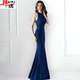 晚礼服女包臀修身 鱼尾连衣裙 显瘦主持人名媛小众高端挂脖长款