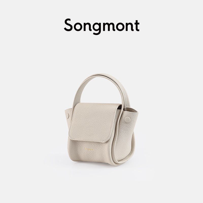 Songmont菜篮子系列mini系列女包设计师新款头层牛皮手提迷你小包