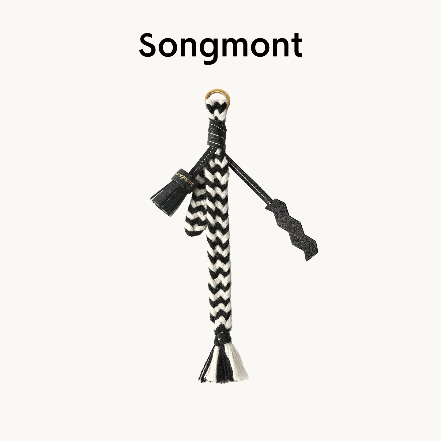Songmont山下有松循迹系列虎牙乌朵编织挂饰包挂设计师款百搭配件