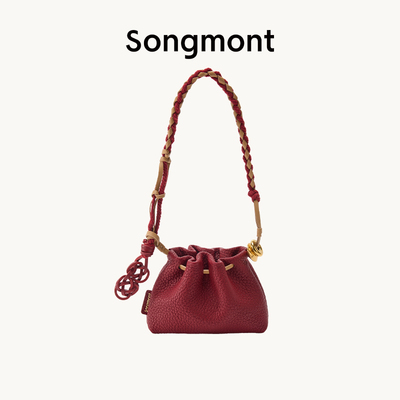 Songmont山下有松盘金囊蛇年生肖包包挂件新中式配饰口红耳机包