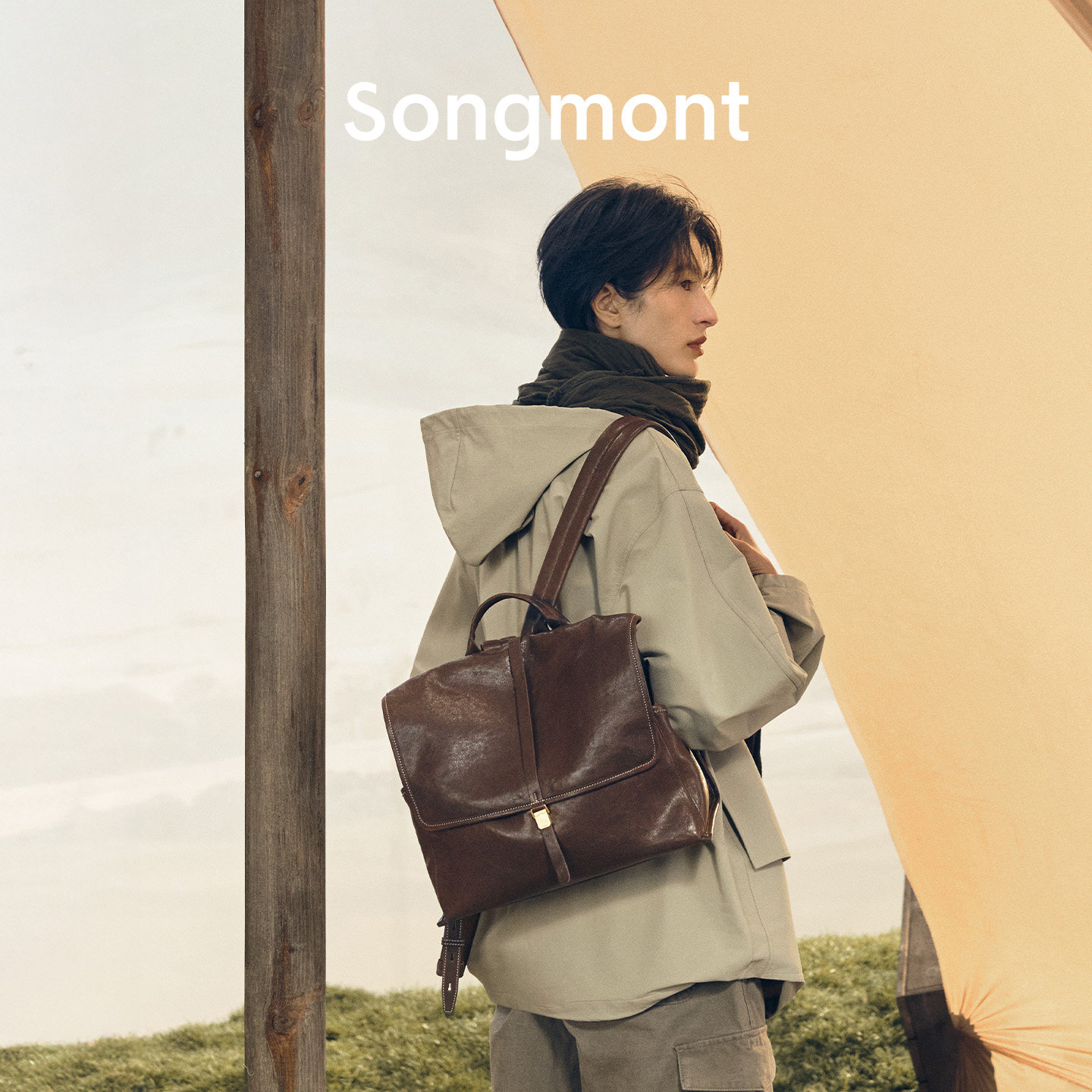 Songmont山下有松山行系列简行双肩包大容量植鞣羊皮轻便通勤背包,箱包皮具/热销女包/男包,双肩背包,淘宝优惠券,粉丝福利购,淘宝优惠卷