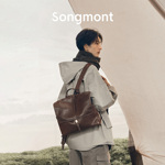 Songmont山下有松山行系列简行双肩包大容量植鞣羊皮轻便通勤背包