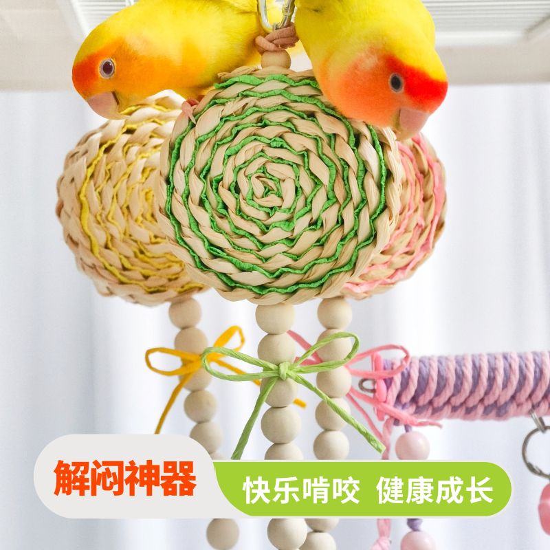 鹦鹉专用棒棒糖攀爬啃咬磨牙玩具解闷自嗨牡丹玄凤和尚玩具大全