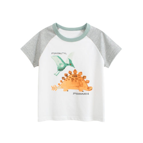 27Kids圆领韩版短袖纯棉T恤新品