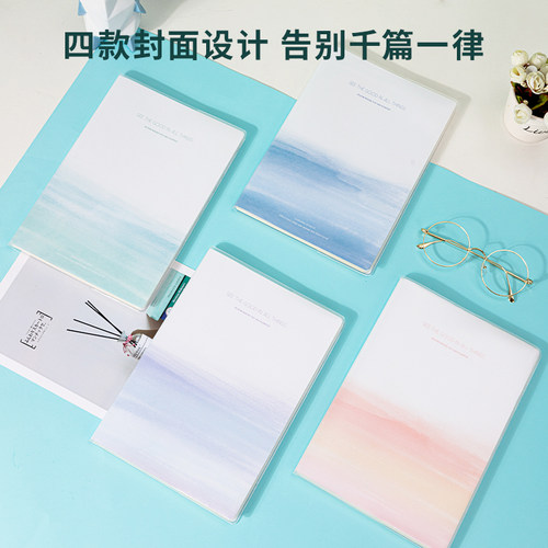 得力笔记本子写字本简约大学生