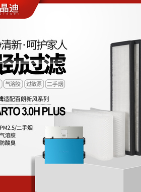 适配百朗新风系统主机SMARTO3.0HPLUS高效过滤网初效滤芯