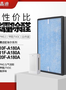 适配海尔空气净化器KJ210F-A180A/KJ211F-A180A除PM2.5过滤网滤芯