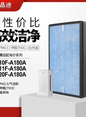 适配海尔空气净化器KJ220F-A180A除PM2.5除醛集尘过滤网过滤芯