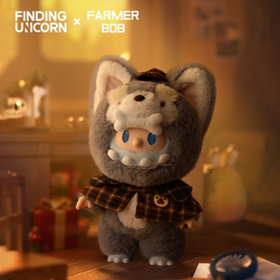 BOB 寻找独角兽FARMER 骨头侦探BOB搪胶毛绒公仔潮玩礼物 新品