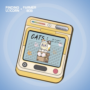 寻找独角兽 FARMER BOB回忆剧场金属徽章盲盒冰箱贴潮玩收藏摆件