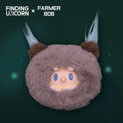 【新品】寻找独角兽FARMER BOB怪奇夜游团毛绒球系列搪胶毛绒盲盒