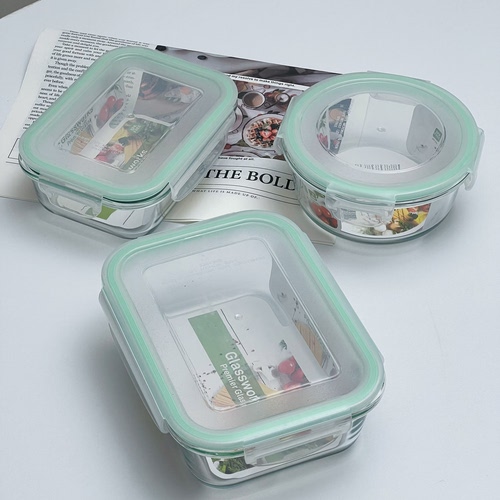 玻璃保鲜盒微波炉食品级密封盒