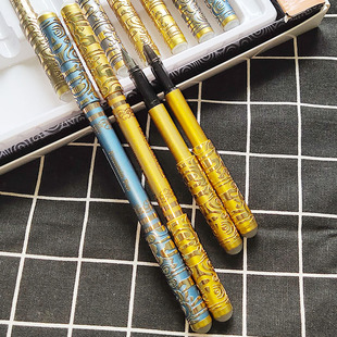 北极光热可擦钢笔0.38mm暗尖学生用矫正练字金箍棒伸缩磨易擦钢笔
