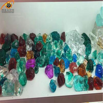 酒店大堂手工玻璃石头吊灯琉璃冰块装饰艺术大灯别墅定制装饰大灯