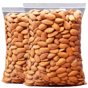 新货原味巴旦木仁500g无添加大杏仁健身坚果零食净重不加糖盐包邮