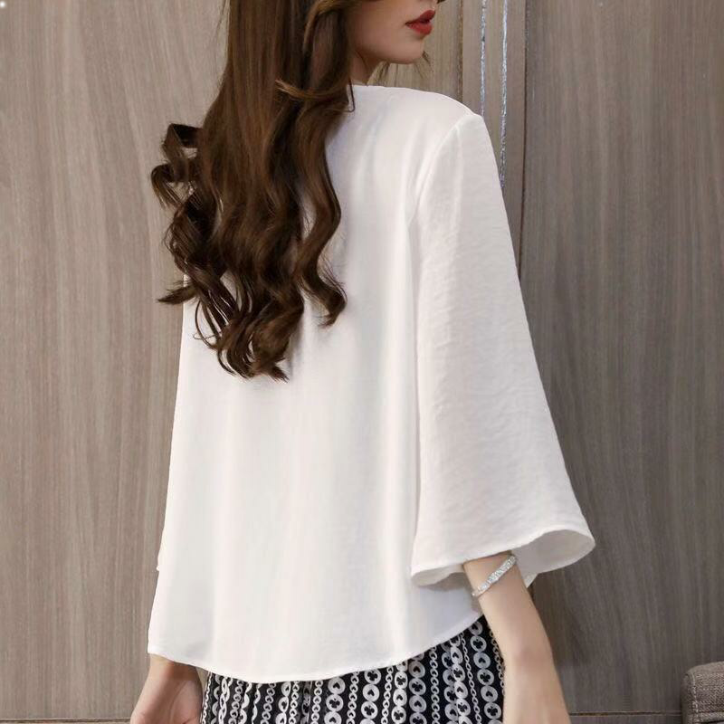 配吊带裙子雪纺衫小披肩薄款外套开衫舒适上衣女2023新款夏季外搭