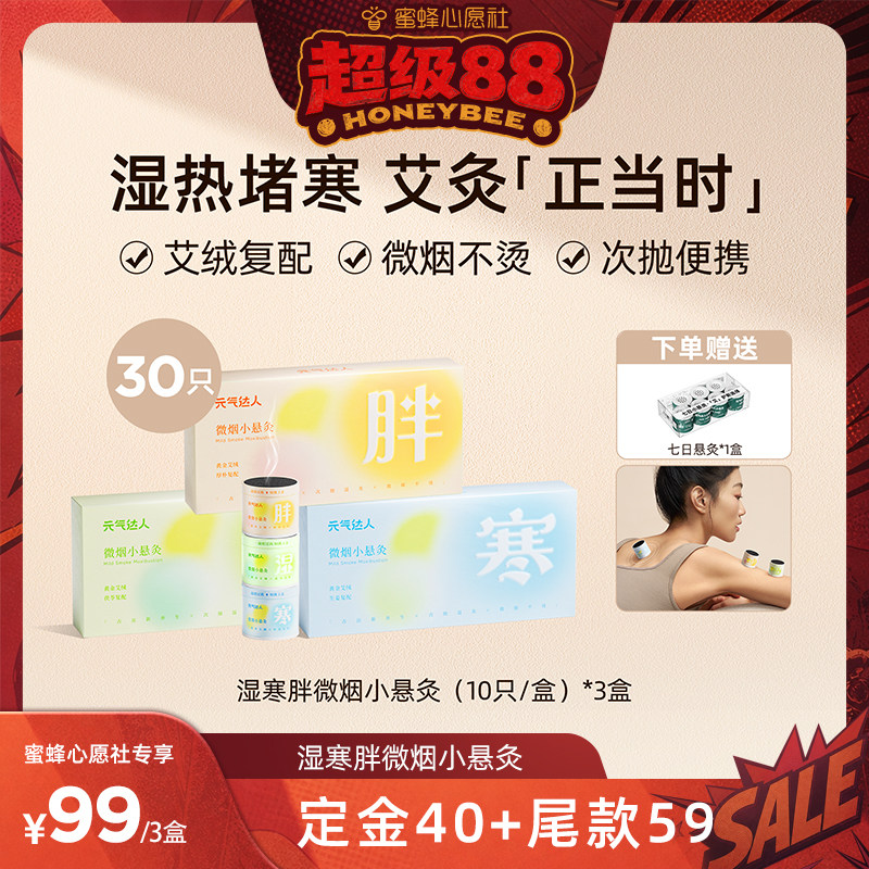元气达人微烟艾草艾灸熏盒