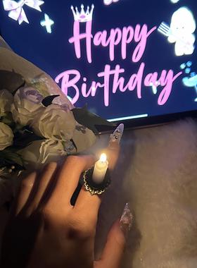 【蜡烛戒指】DIY迷你戴手