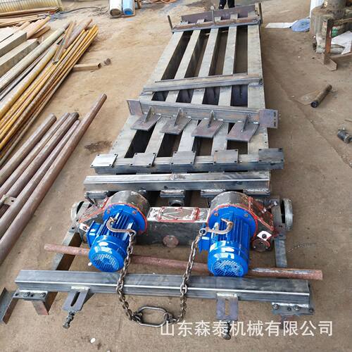 厂家供应预制梁成型机 内置钢筋笼预制梁模具 牧原牵引式制梁机