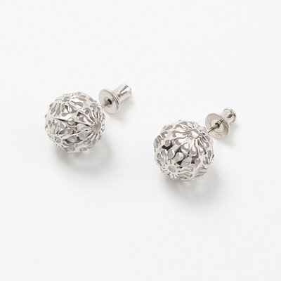 SUSISOMOS逐星镂空球球耳钉