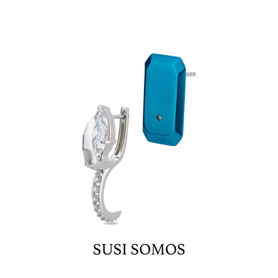 SUSISOMOS拼图耳钉郭采洁同款