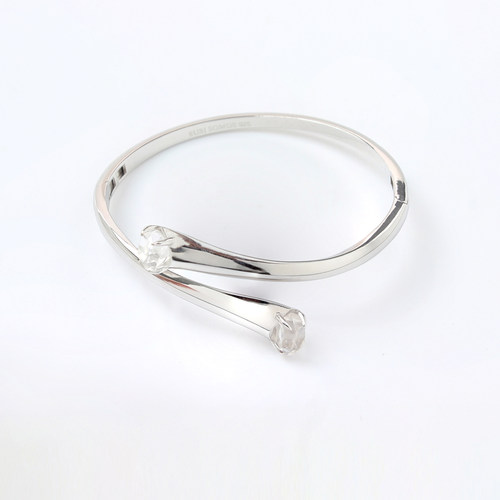 SUSISOMOS蔟水晶开口手镯闪灵钻