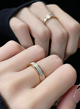 钛钢不掉色轻奢白色贝母网红