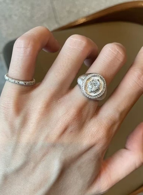 南法假日~重工八芒星盾牌戒指