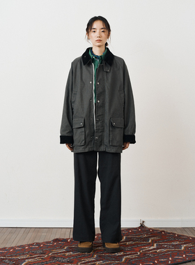 WHIMIN 可拆卸新雪丽棉内胆 重磅帆布水洗猎装外套夹克男女同款