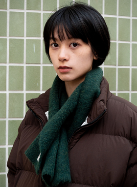 WHIMIN 羊毛混纺围巾男女同款一体保暖百搭围脖