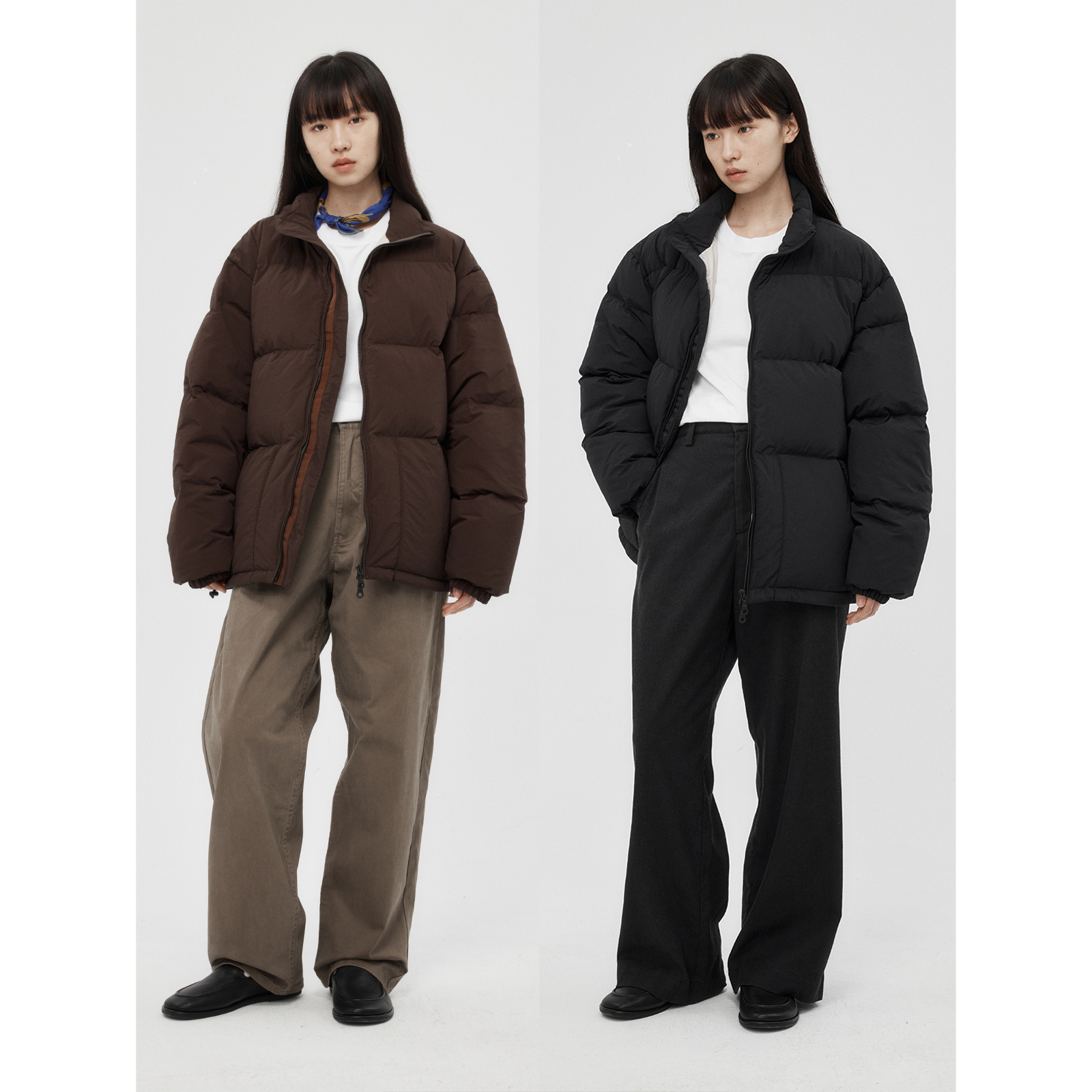 WHIMIN防水防油污白鸭绒羽绒服