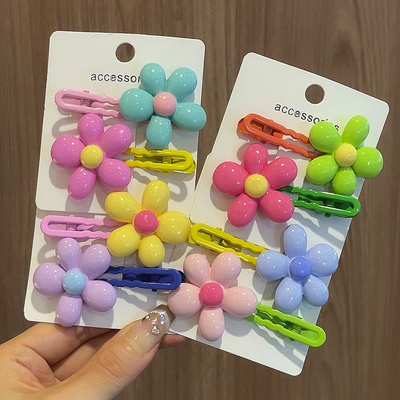 儿童森系花朵发夹碎发夹