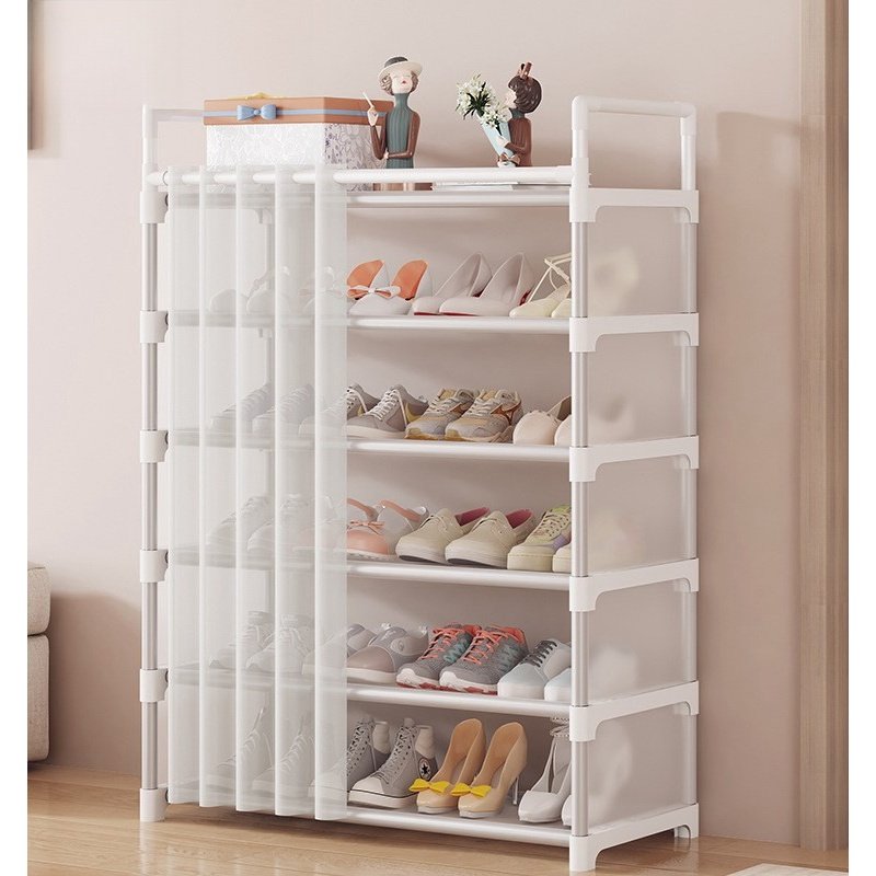 鞋架多层组装简易带门帘鞋子置物架简约防尘多功能宿舍省空间鞋柜,收纳整理,鞋子收纳架,淘宝优惠券,粉丝福利购,淘宝优惠卷
