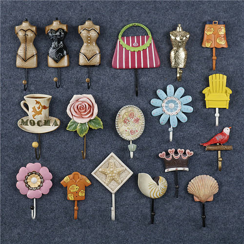 美式复古怀旧树脂衣帽挂钩